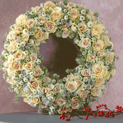 クリスマス　ギャザリング寄せ植え